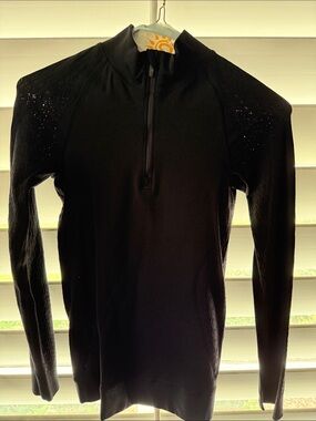 lululemon athletica Black Long-Sleeve Half-Zip Performance Top